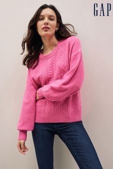 Gap Pink Forever Cosy Cable Knit Jumper (K27670) | €22.50
