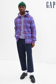Gap Purple Tartan Long Sleeve Flannel Shirt (K27835) | €20.50