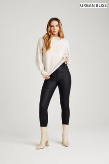 Urban Bliss Black Coated Shaper Skinny Jeans (K27890) | $46