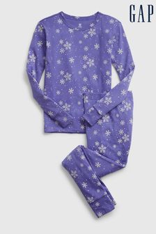 Gap Blue Organic Cotton Snowflake Pyjama Set (K28007) | 17 €
