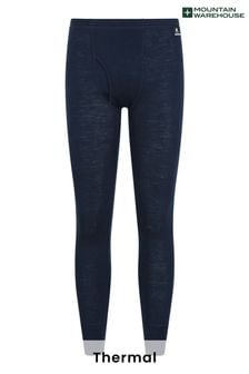 Blue - Mountain Warehouse Merino Thermal Pants With Fly -  Mens (K28171) | BGN114