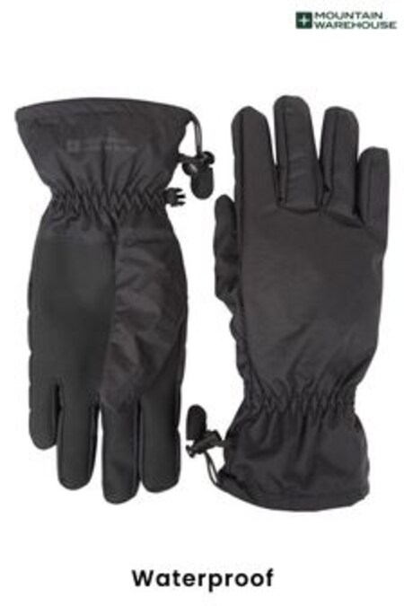 Mountain Warehouse Black Classic Waterproof Gloves - Mens (K28172) | AED74