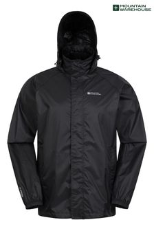Mountain Warehouse Black Pakka Waterproof Jacket -  Mens (K28185) | ₪ 151