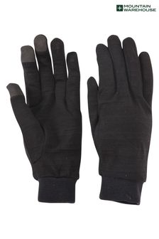 Mountain Warehouse Black Merino Mens Liner Gloves (K28234) | $41