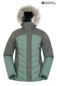 Mountain Warehouse Green Pyrenees Padded Ski Jacket - Womens (K28257) | AED355