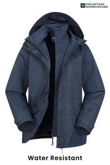 Синий - Непромокаемая куртка Mountain Warehouse Упала 3 в 1 - Женщины (K28326) | €84