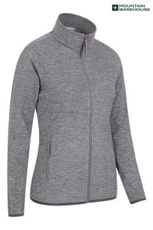 Mountain Warehouse Grey Snowdon Melange Womens Half-Zip Fleece (K28350) | $70