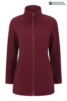 Mountain Warehouse Purple Birch Womens Longline Fleece Jacket (K28352) | €92