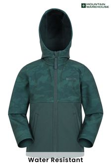 Mountain Warehouse Green Exodus Water Resistant Softshell Jacket - Kids (K28473) | €36