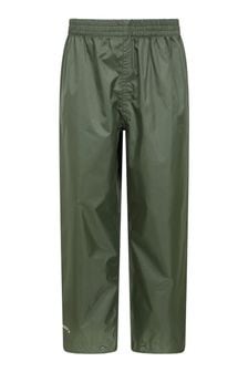 Mountain Warehouse Green Pakka Waterproof Over Trousers - Kids (K28498) | kr420