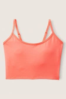 Koralle/Orange - Victoria's Secret Pink Ultimate Leicht gefütterter Sport-BH mit gedrehtem Design hinten (K28565) | CHF 42