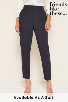 Friends Like These Navy Blue Tailored Ankle Grazer Trousers (K29564) | 41 €