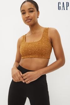 Victoria's Secret PINK Iced Coffee Brown Seamless Unlined Sports Bra