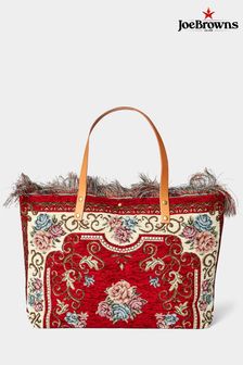 Joe Browns Red Floral Print Tasselled Carpet Bag (K29893) | $99