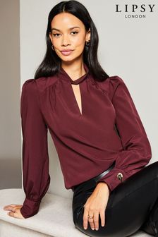 Блузка с длинными рукавами и вырезом капелькой Lipsy (K30191) | €18