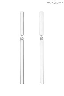 Simply Silver Hängeohrringe mit Steg in polierter Optik (K30415) | 34 €