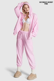 Розовая весенняя орхидея - Флисовые спортивные брюки с манжетами Victoria's Secret Pink (K30932) | €51