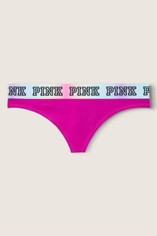 Розовый с принтом Future - Хлопковые трусы с логотипом Victoria's Secret Pink (K31705) | €12