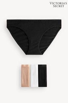 Black/White/Nude - Victoria's Secret Multipack Knickers (K32099) | kr370