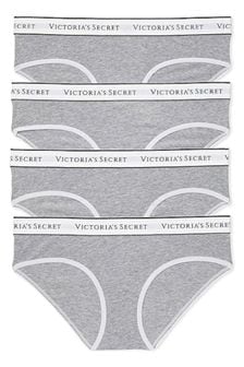 Gris chiné moyen - Culottes Victoria’s Secret à logo (K32183) | €23