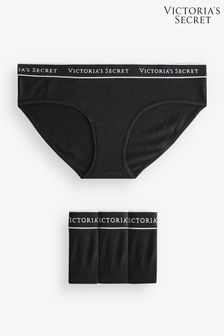 Черный - Набор трусов с логотипом Victoria's Secret (K32188) | €26