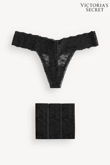 Victoria's Secret Black Thong Multipack Knickers (K32248) | €22.50