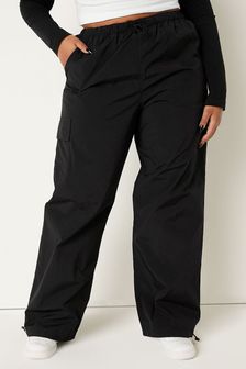 Victoria's Secret PINK Pure Black Parachute Pants (K32293) | kr730