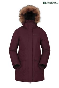 Mountain Warehouse Purple Tarka Waterproof Long Padded Jacket (K32402) | €175