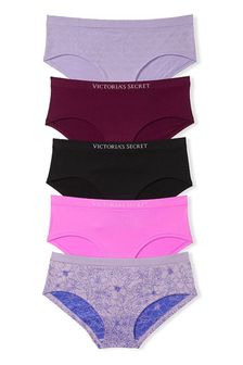 Victoria's Secret Purple/ Red/ Black/ Pink Smooth Seamless Hipster Knickers 5 Pack (K32868) | kr490