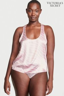Victoria's Secret Pink Zebra Satin Racerback Pyjama Top (K32896) | €15.50