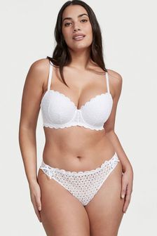 Victoria's Secret White Thong Broderie Knickers (K33505) | kr376