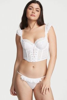 Victoria's Secret VS White Bikini Broderie Knickers (K33509) | €23