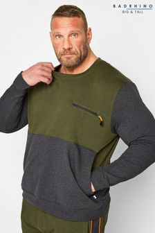 Badrhino Big & Tall X Studio A Sweatshirt mit Rundhalsausschnitt und Tasche (K33936) | 42 €