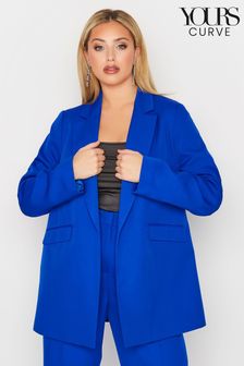 Yours Curve Blue Tailored Blazer (K33954) | €18