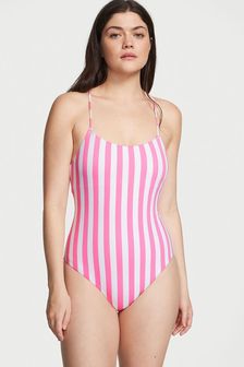 Victoria's Secret Pink Cabana Stripe Scoop Neck Swimsuit (K34852) | €66