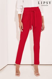 Lipsy Red Tapered Trouser (K35702) | INR 3,177