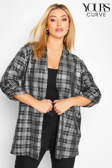 Yours Curve Foil Check Printed Cardigan (K36108) | 39 €