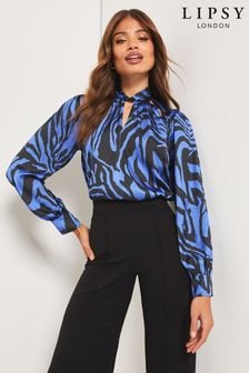 Blue Zebra - Lipsy Bluse mit Zierausschnitt (K36970) | 46 €
