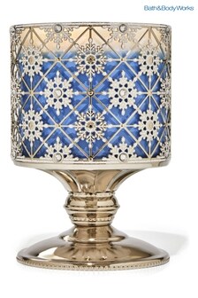 Bath & Body Works Nickel Geo Snowflake Pedestal 3Wick Candle Holder (K36991) | €22.50