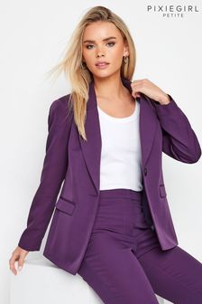 Пурпурный - Креповый пиджак Pixiegirl Petite (K37105) | €39