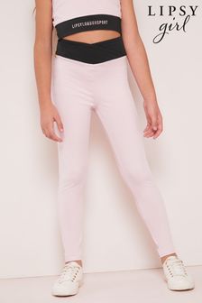 Lipsy Plain Pink High Waist Active Legging (K37170) | $24 - $38