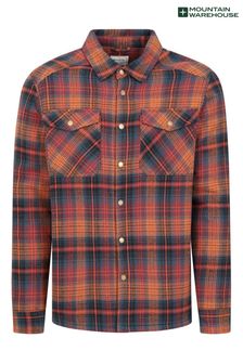 Mountain Warehouse Orange Pinn Mens Borg Lined Flannel Shirt (K38336) | 89 €