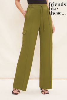 Friends Like These Khaki Green Cargo Pocket Belted Trousers (K38425) | €10.50