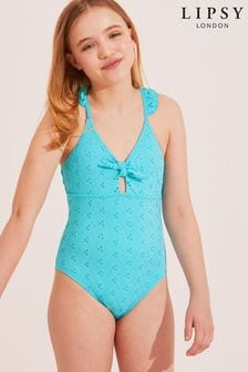 Lipsy Blue Broderie Swimsuit (K39123) | €6 - €8