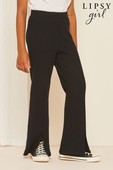 Lipsy Black Ribbed Trousers (K39235) | INR 1,764 - INR 2,646