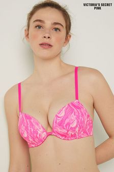 Victoria's Secret PINK Atomic Pink Marble Smooth Super Push Up Bra (K39237) | €15.50