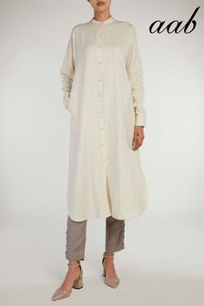 Aab Mandarin Midikleid, Ecru (K39501) | 37 €