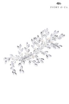 Ivory & Co Silver Pearl Serenade Sparkling Crystal Clip (K39782) | KRW73,900
