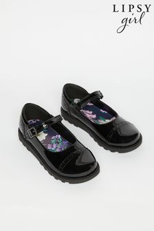 Lipsy Black Chunky Mary Jane School Shoe (K39965) | $44 - $47