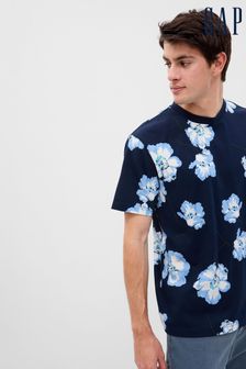 Gap Navy Blue Organic Cotton Short Sleeve Crewneck T-Shirt (K41125) | €22